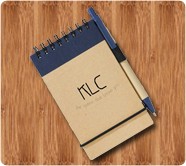 As Low as 95¢ | Customized Recycled Jotter & Pen With Blue Trim 